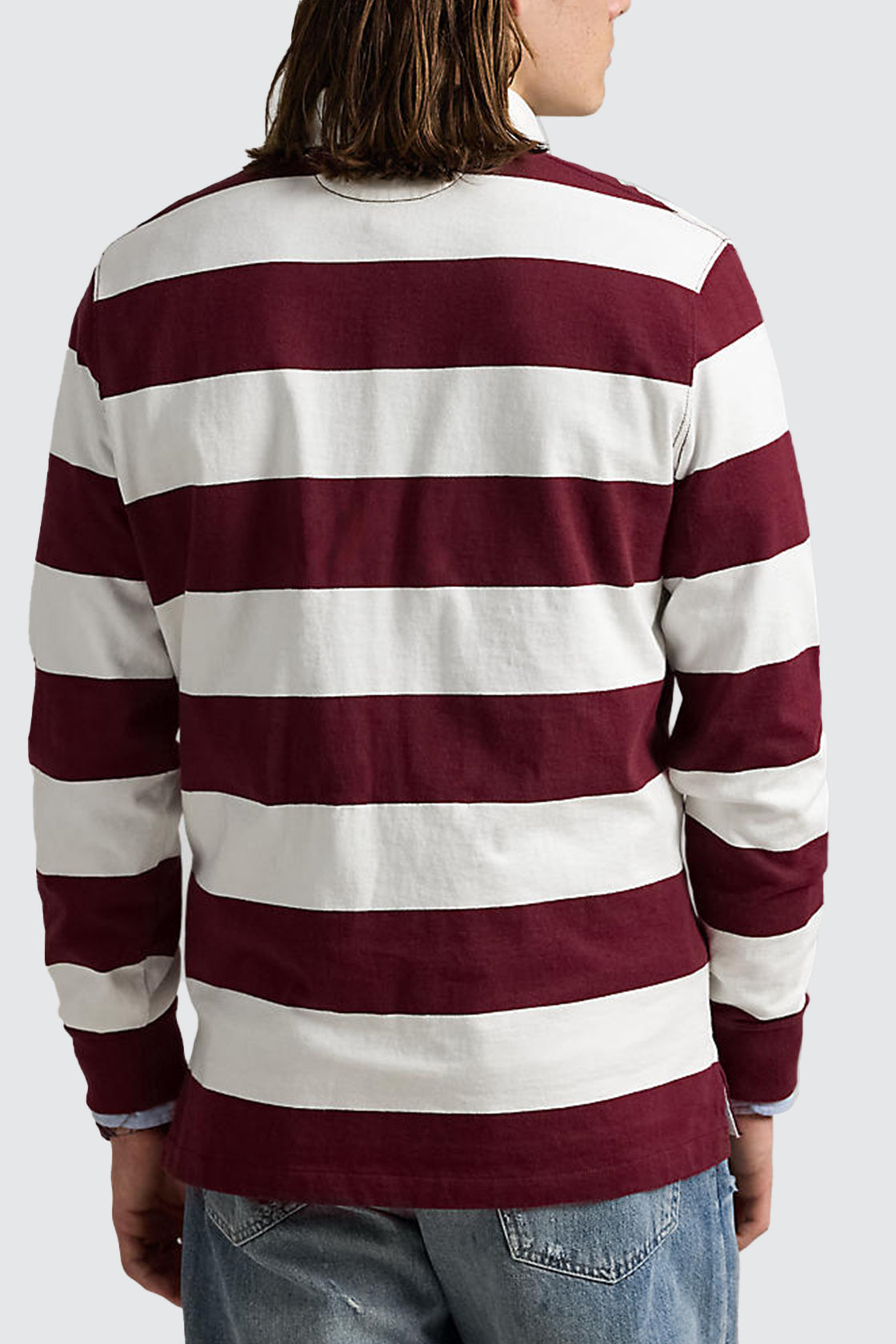 Polo Ralph Lauren The Iconic Rugby Shirt Classic Wine/Trophy Cream