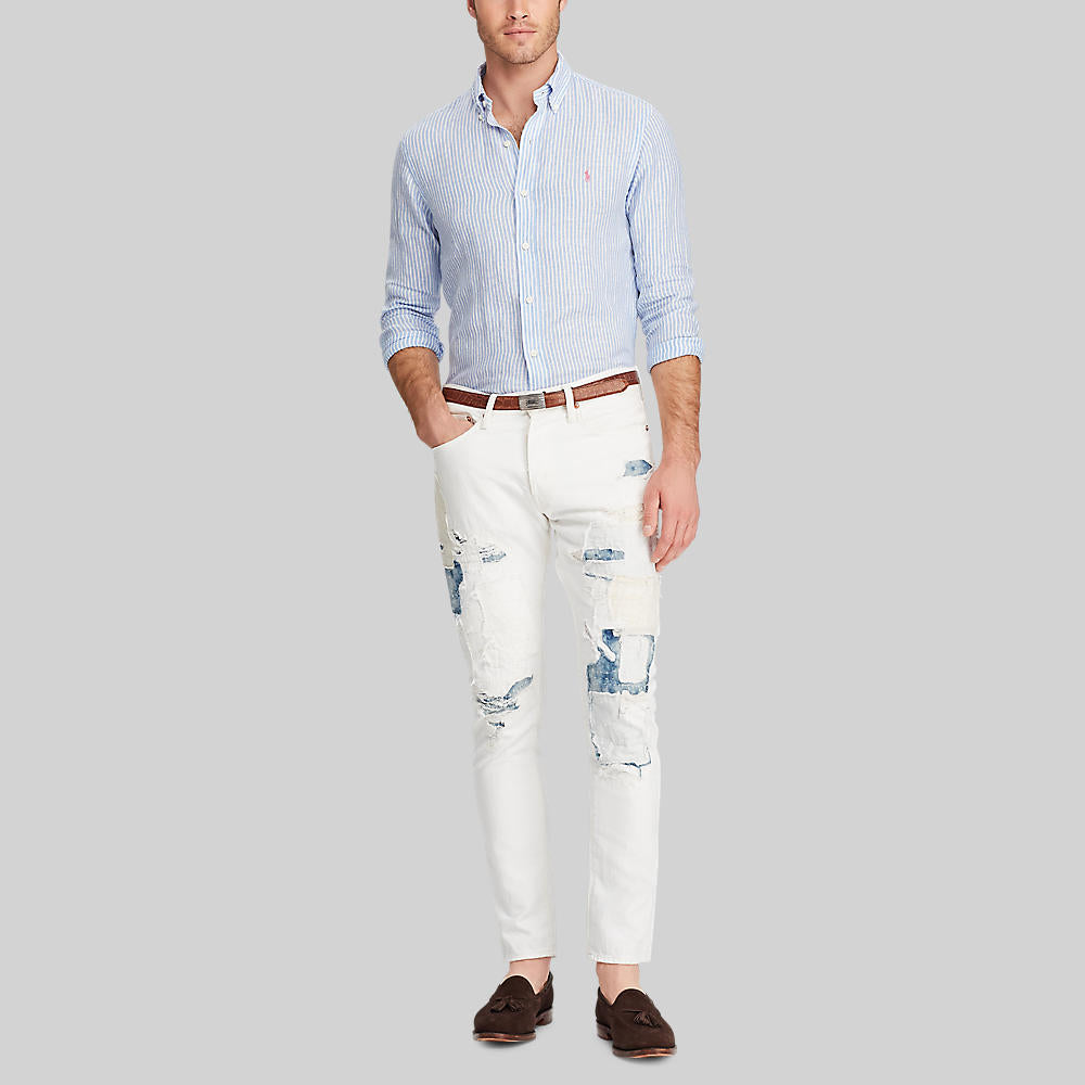 Polo Ralph Lauren Classic Fit Striped LS Shirt Blue/White