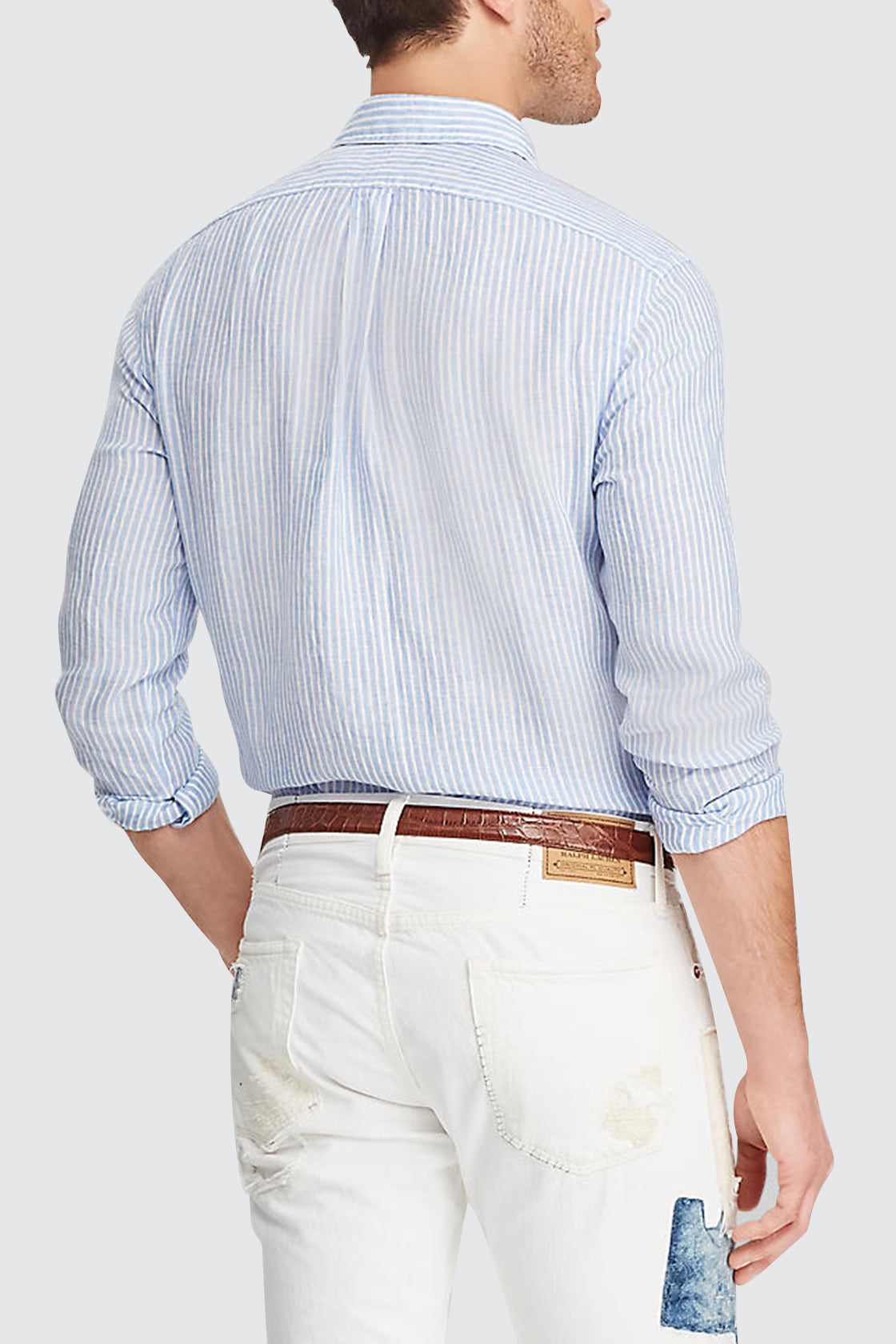 Polo Ralph Lauren Classic Fit Striped LS Shirt Blue/White