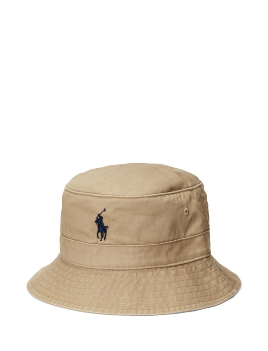 Polo Ralph Lauren Cotton Chino Bucket Hat Cafe Tan