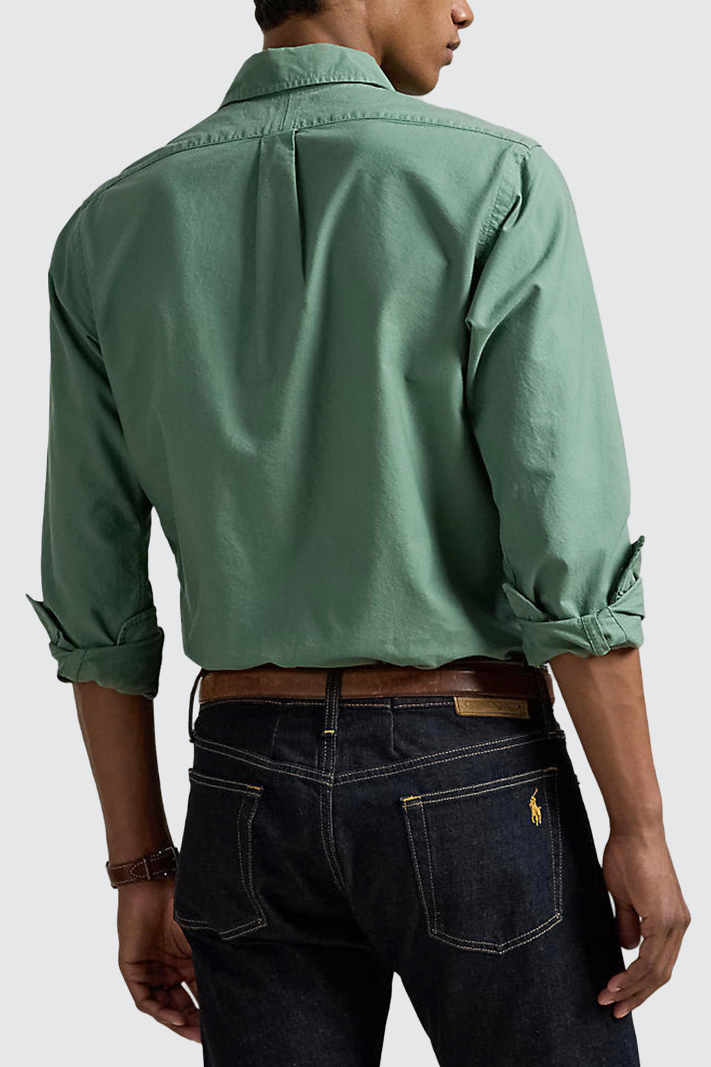 Polo Ralph Lauren Custom Fit Garment-Dyed Oxford LS Shirt Fatigue