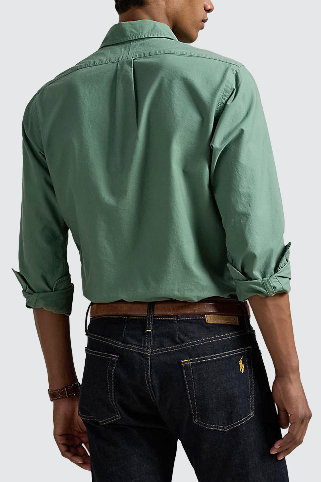 Polo Ralph Lauren Custom Fit Garment-Dyed Oxford LS Shirt Fatigue