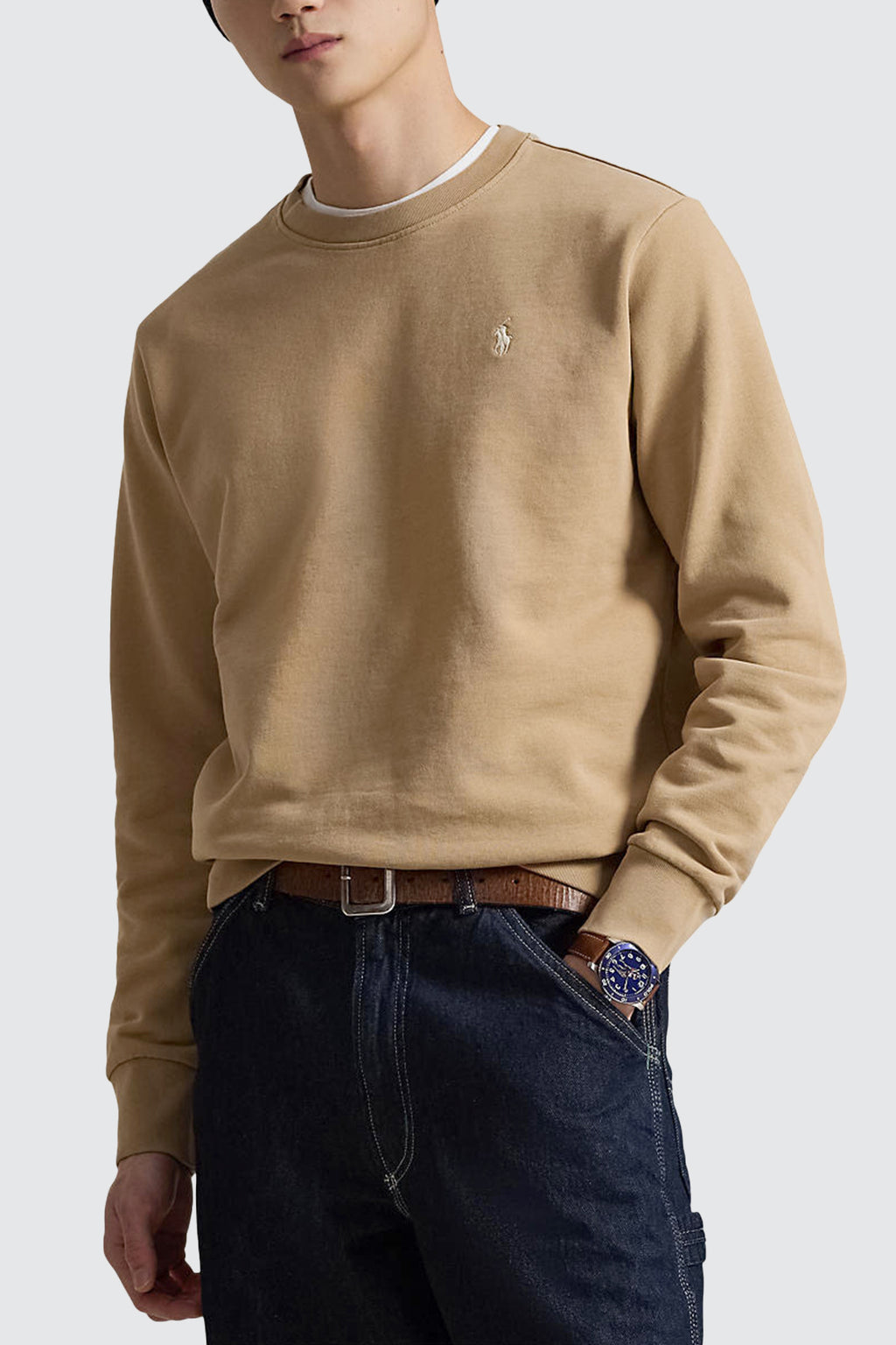 Polo Ralph Lauren Loopback Fleece Sweatshirt Classic Camel