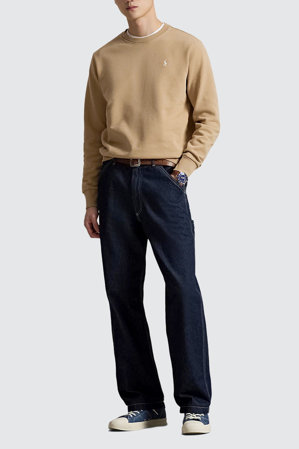 Polo Ralph Lauren Loopback Fleece Sweatshirt Classic Camel