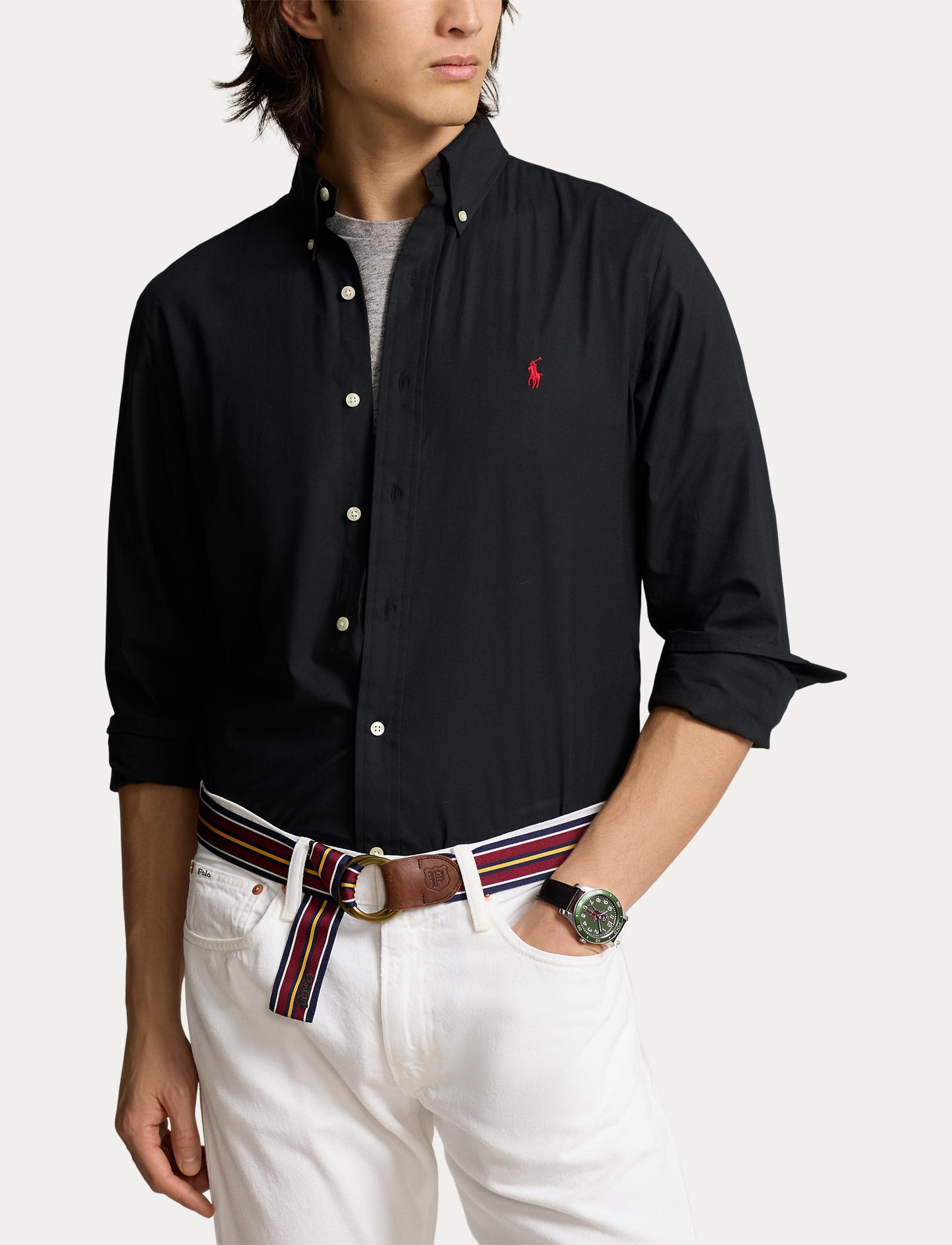 Polo Ralph Lauren Custom Fit Poplin Shirt Black