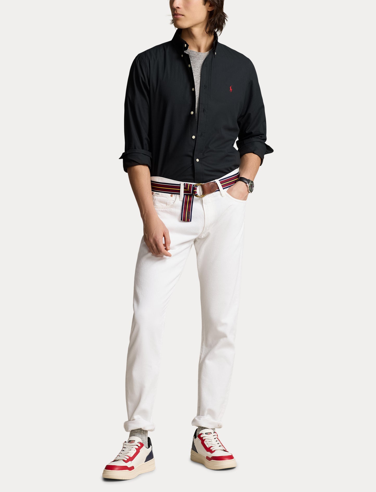 Polo Ralph Lauren Custom Fit Poplin Shirt Black