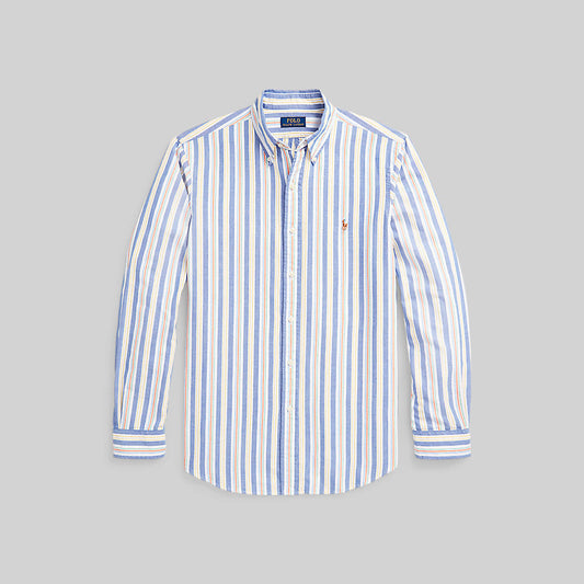 Polo Ralph Lauren Custom Fit Oxford LS Shirt Blue/White Multi