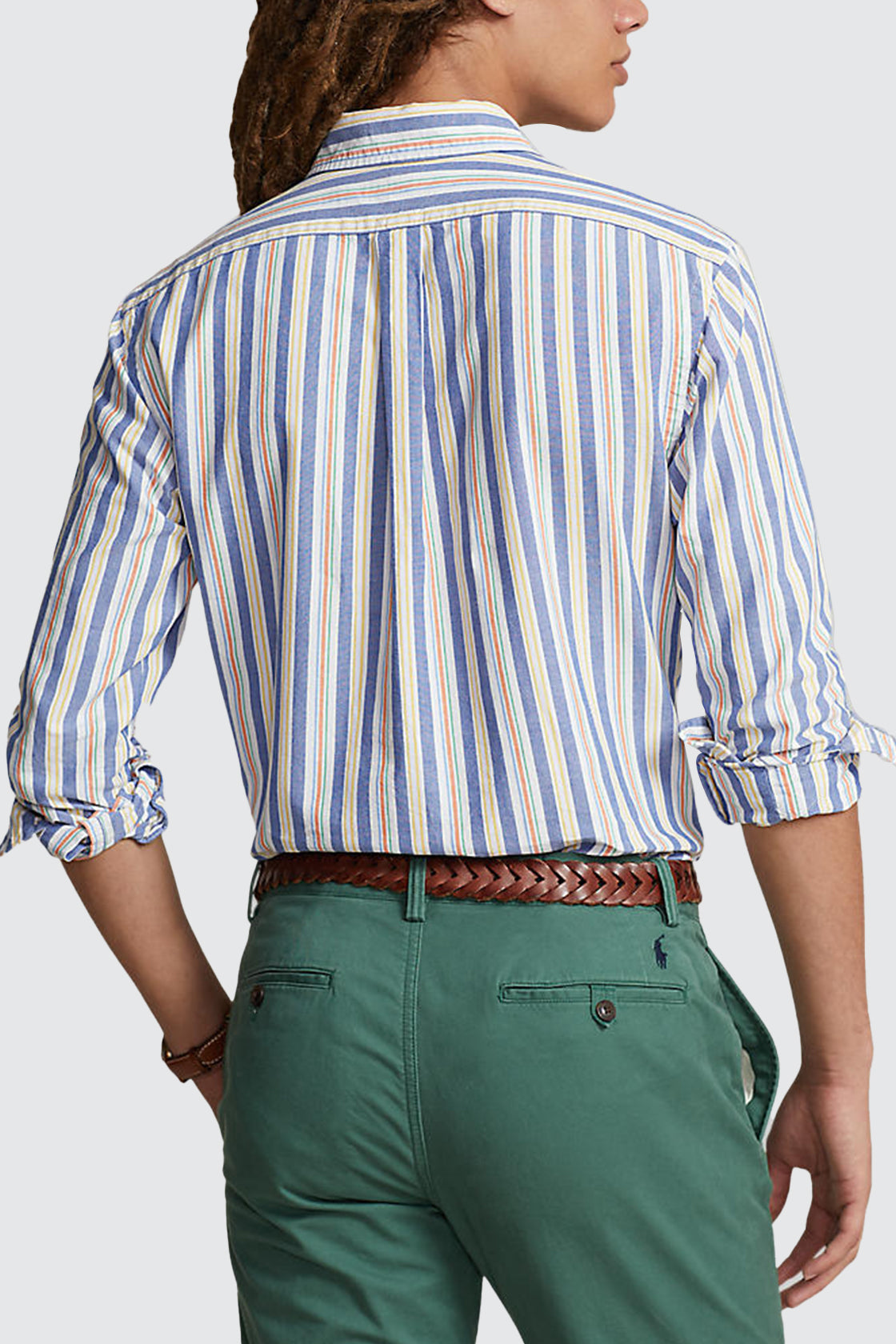 Polo Ralph Lauren Custom Fit Oxford LS Shirt Blue/White Multi