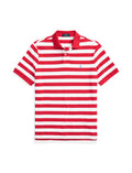 Polo Ralph Lauren Slim Fit Strp Mesh Polo Red/White