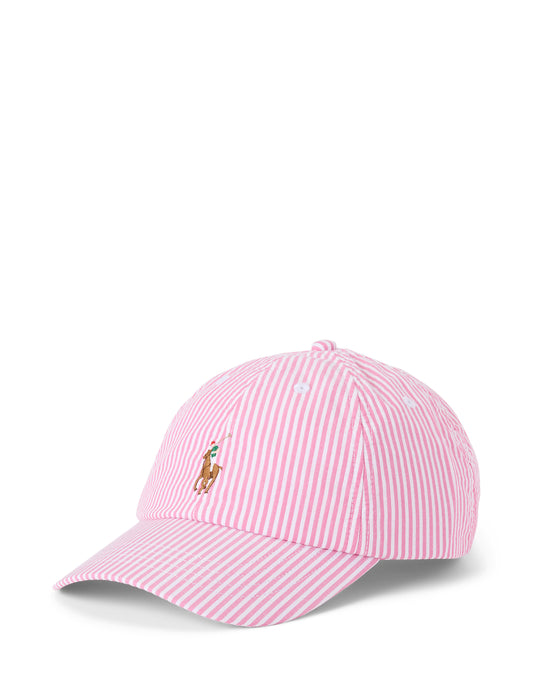 Polo Ralph Lauren Cott. Seersucker Ball Cap Pink