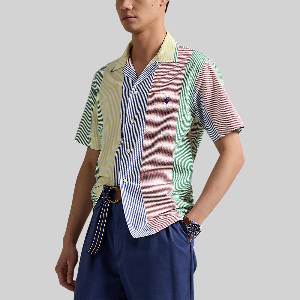 Polo Ralph Lauren Classic Fit Seersucker LS Shirt Multi Stripe