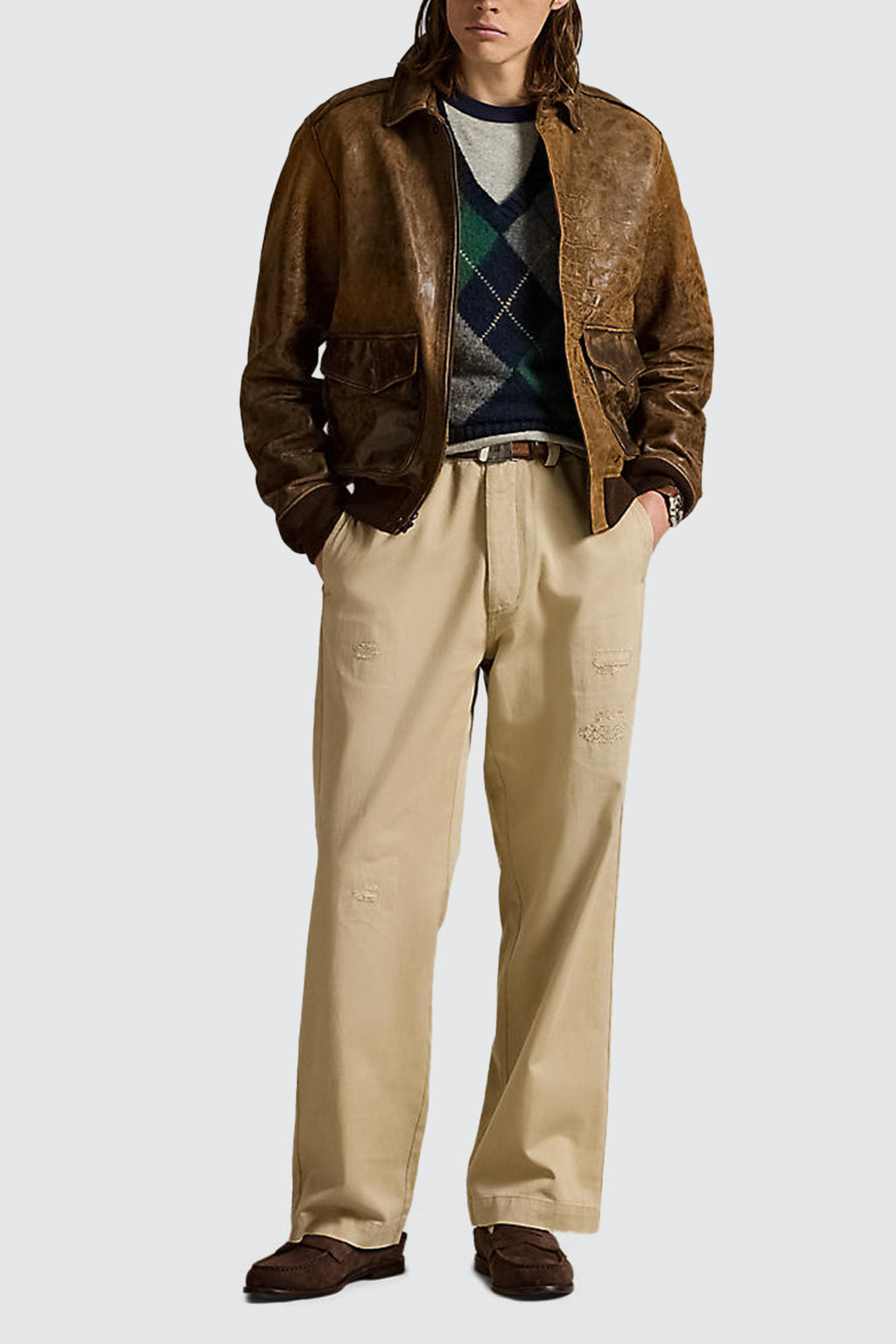 Polo Ralph Lauren Bomber Jacket Hunter Brown