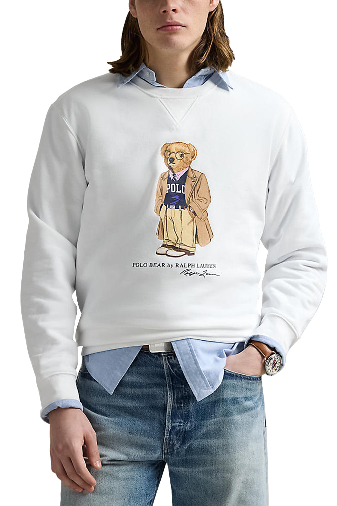 Polo Ralph Lauren Polo Bear Fleece Sweatshirt White Heritage Bear