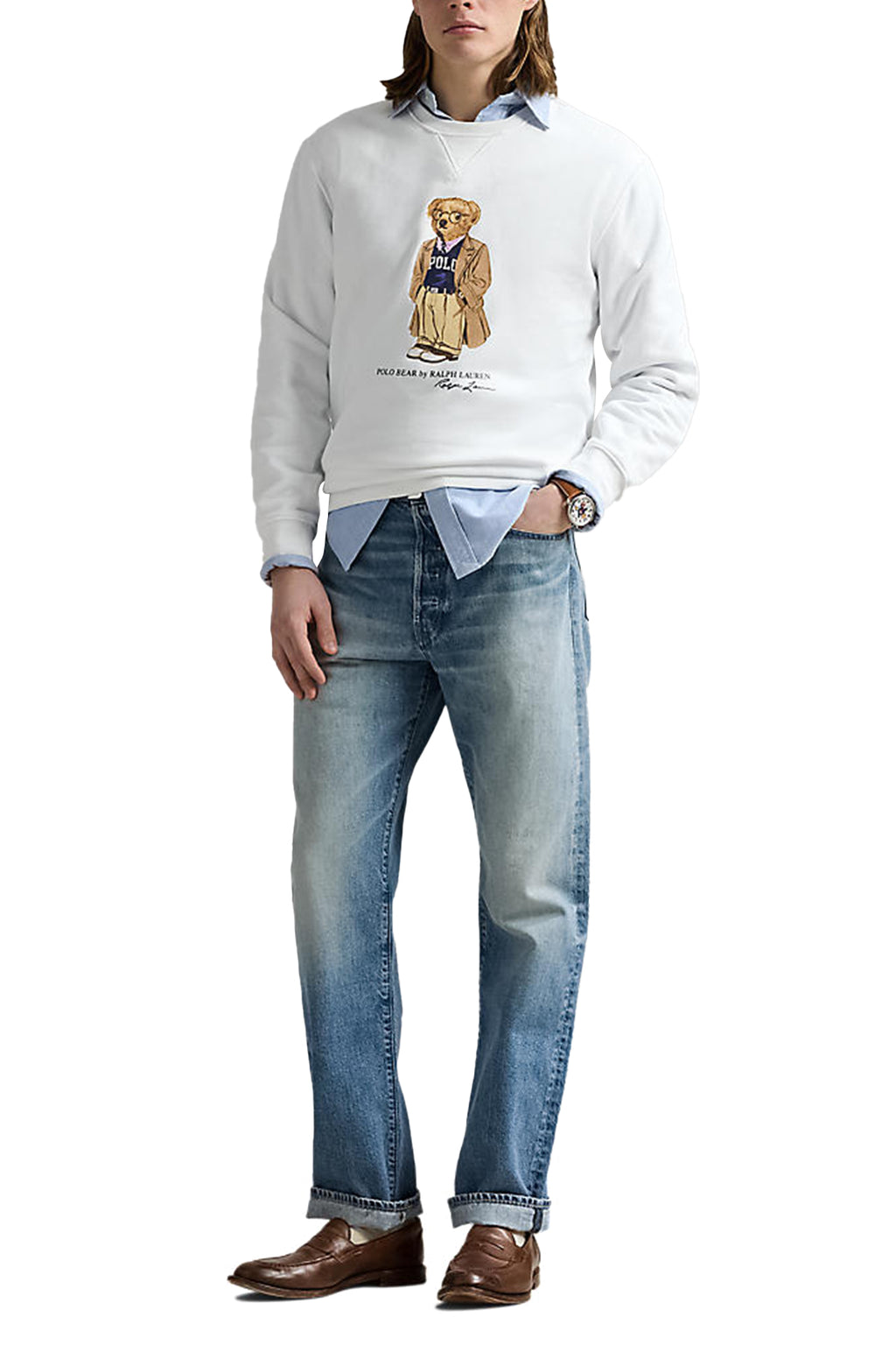 Polo Ralph Lauren Polo Bear Fleece Sweatshirt White Heritage Bear