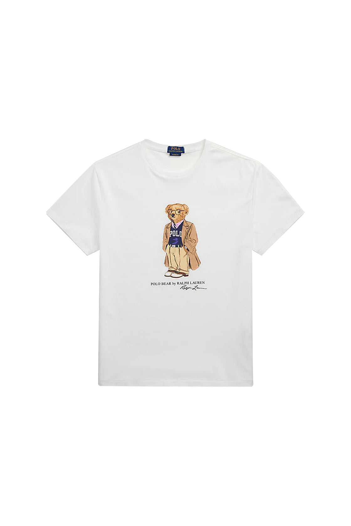 Polo Ralph Lauren Custom Slim Fit Polo Bear Jersey Tee White Heritage
