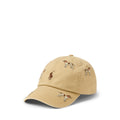 Polo Ralph Lauren Dog-Embroidered Twill Ball Cap Cafe Tan with Hound