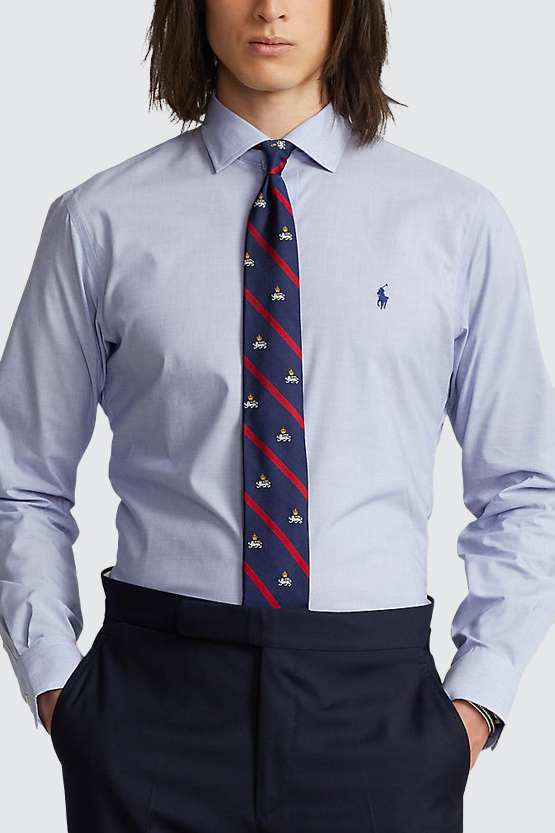 Polo Ralph Lauren Dress Shirt Light Blue/White