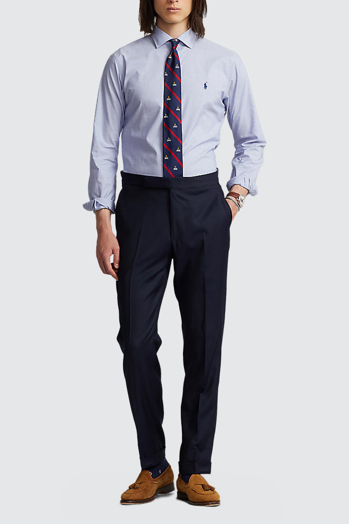 Polo Ralph Lauren Dress Shirt Light Blue/White
