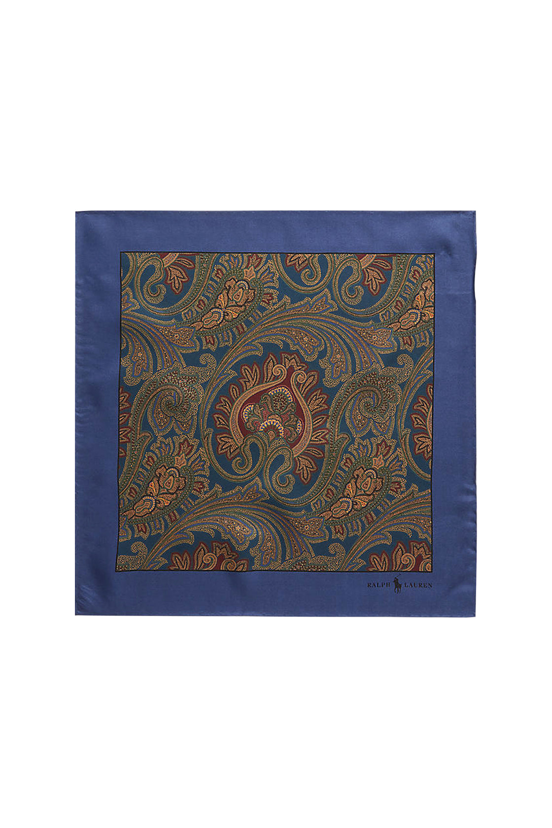 Polo Ralph Lauren Pocket Square Madder Paisley Blue