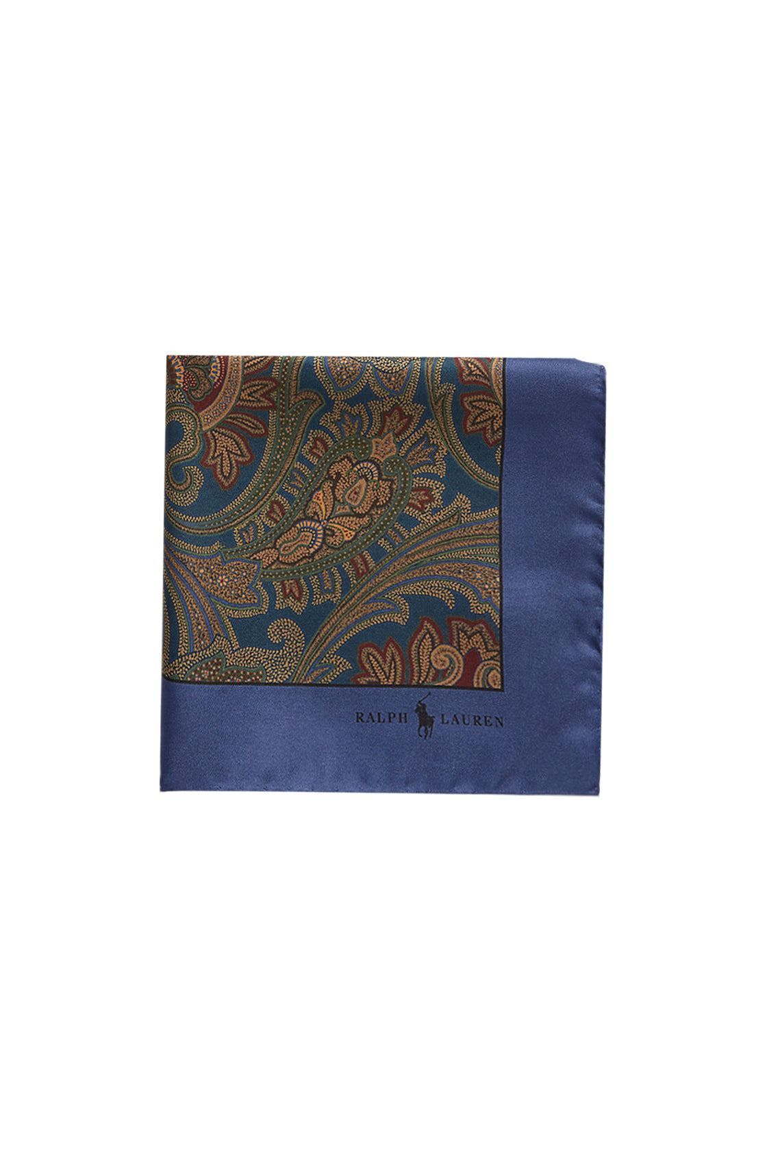 Polo Ralph Lauren Pocket Square Madder Paisley Blue