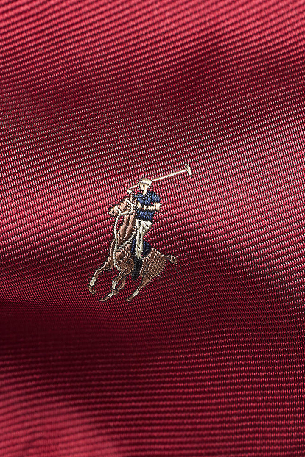 Polo Ralph Lauren Single Polo Player Neck Tie Holiday Red