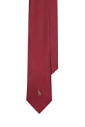 Polo Ralph Lauren Single Polo Player Neck Tie Holiday Red