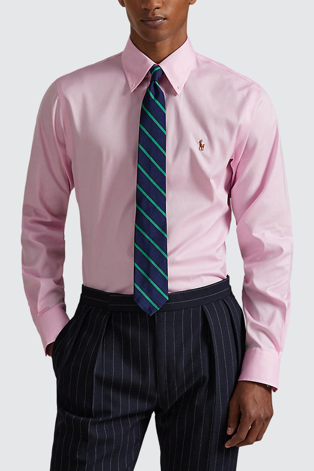 Polo Ralph Lauren LS Dress Shirt Pink/White