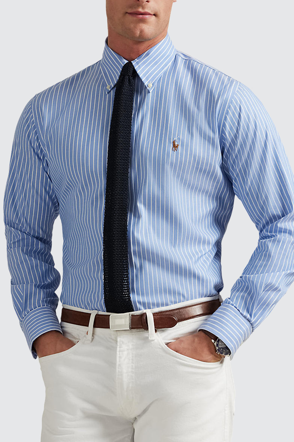 Polo Ralph Lauren Custom Dress Shirt Azure/White