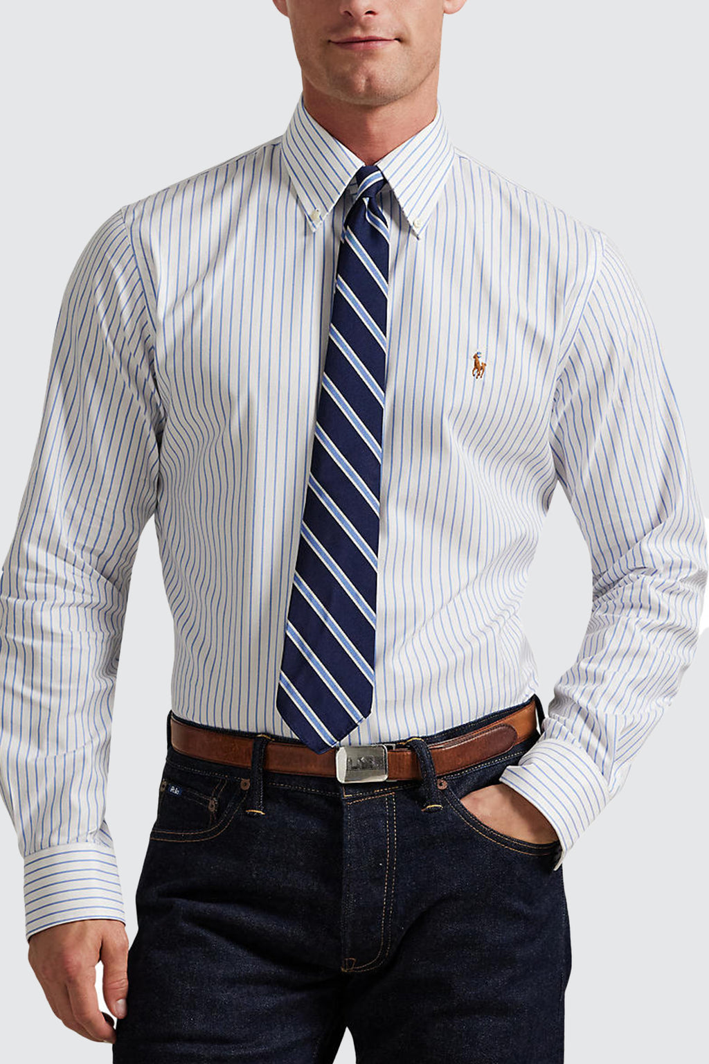 Polo Ralph Lauren Custom Dress Shirt White/Azure