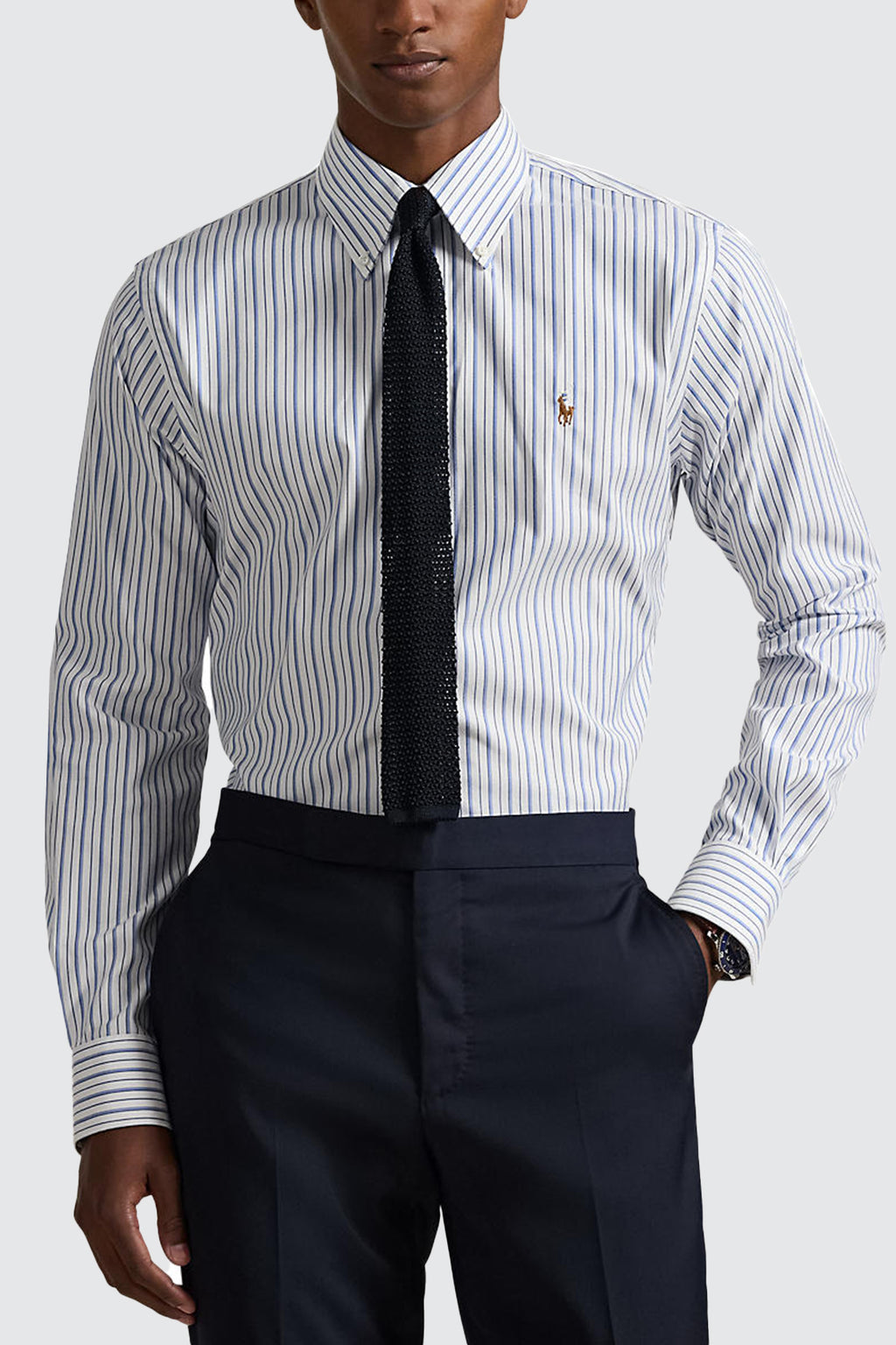 Polo Ralph Lauren Custom Dress Shirt White/Sky Blue