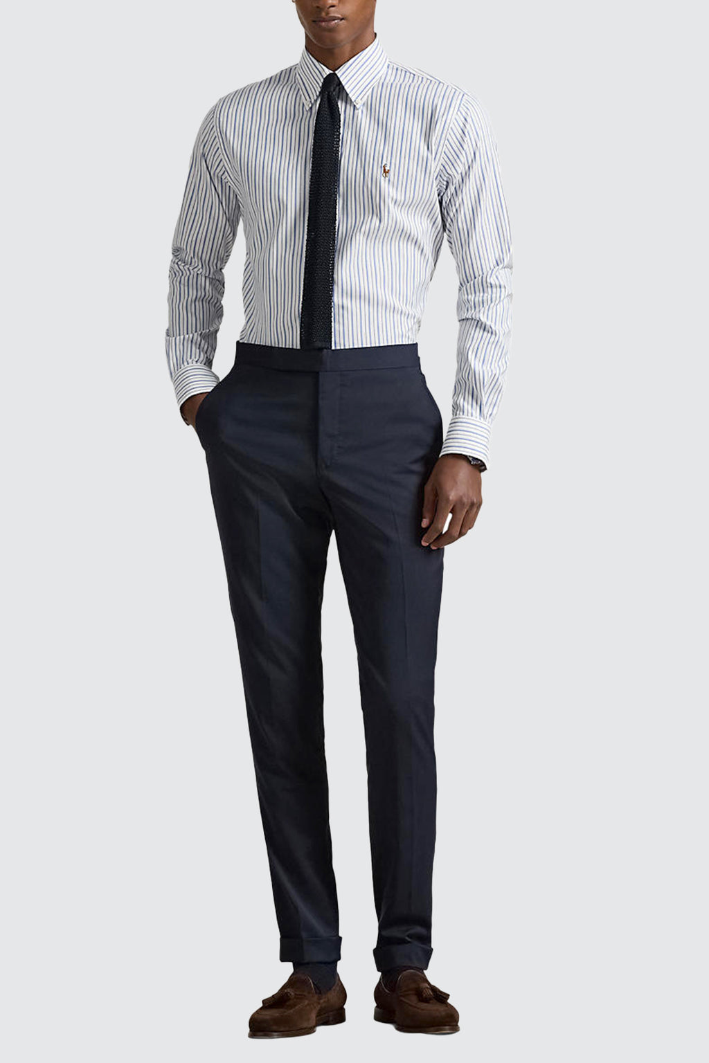 Polo Ralph Lauren Custom Dress Shirt White/Sky Blue