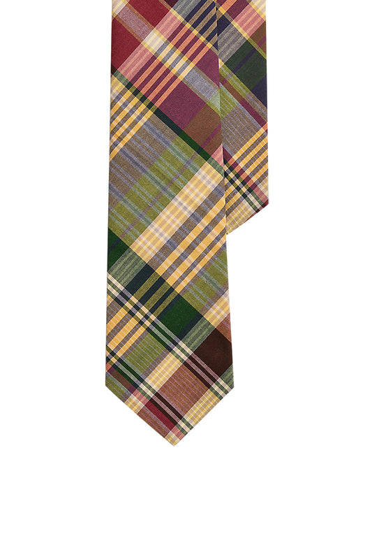 Polo Ralph Lauren Neck Tie Madras Plaid Multi