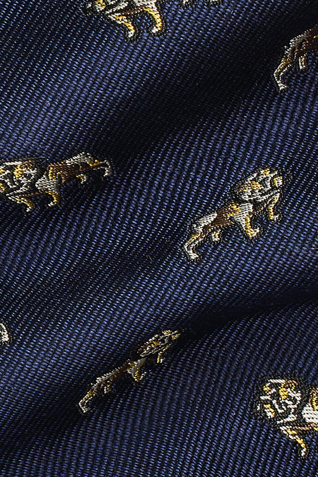 Polo Ralph Lauren Vintage Neck Tie Woven Bulldog Navy