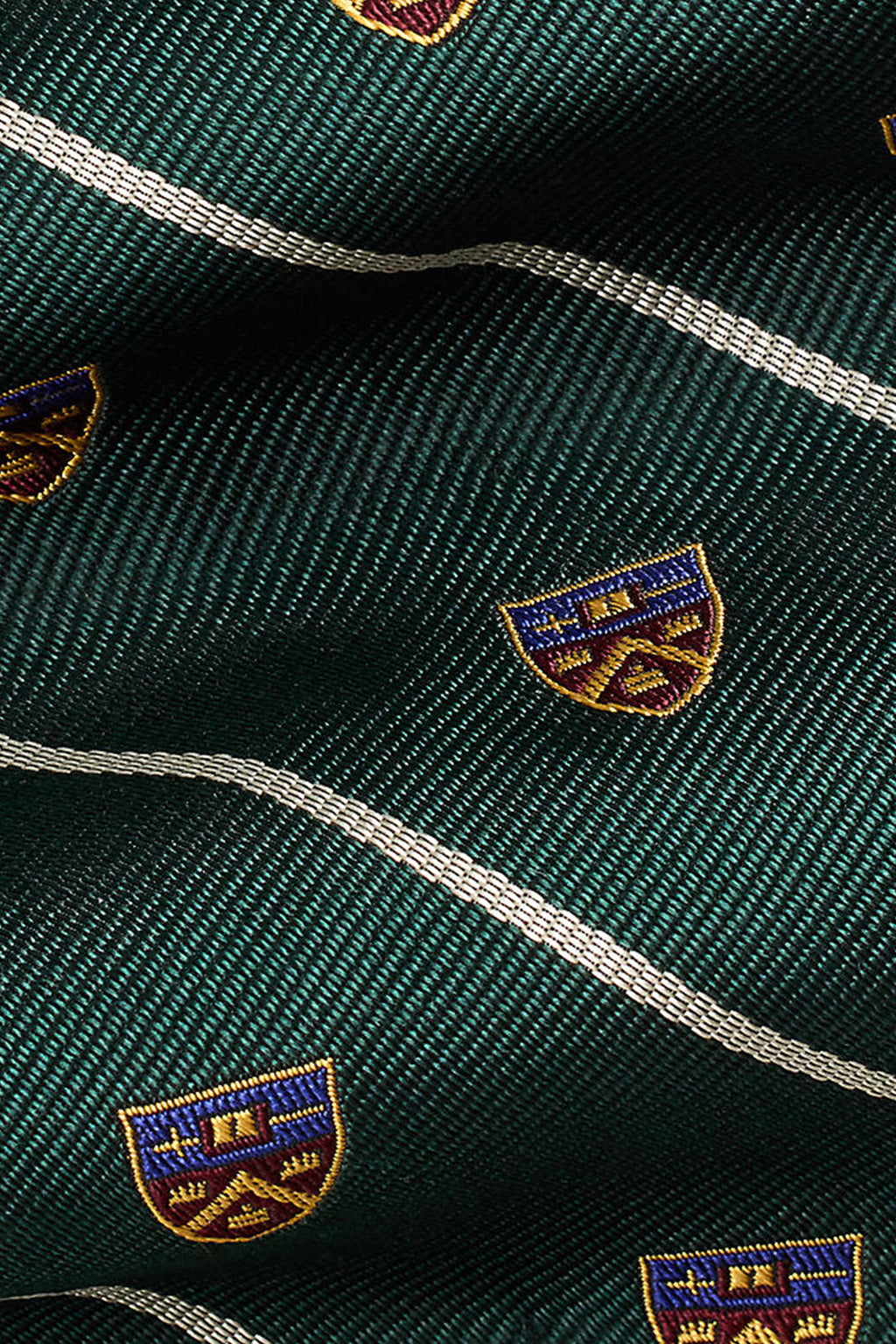 Polo Ralph Lauren Vintage Heraldic Club Chevron Neck Tie Medium Green