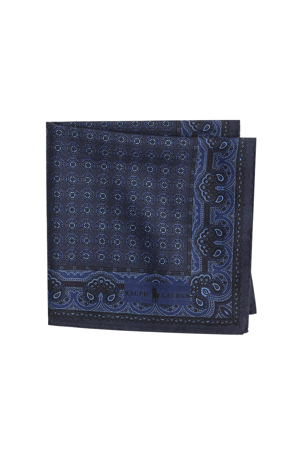 Polo Ralph Lauren Pocket Square Wool/Silk Navy