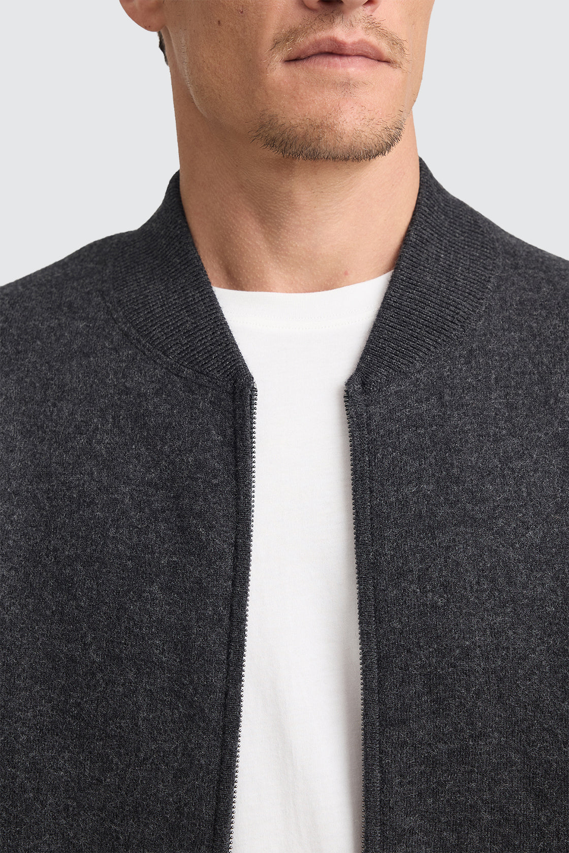Toorallie Wool Bomber Jacket Charcoal