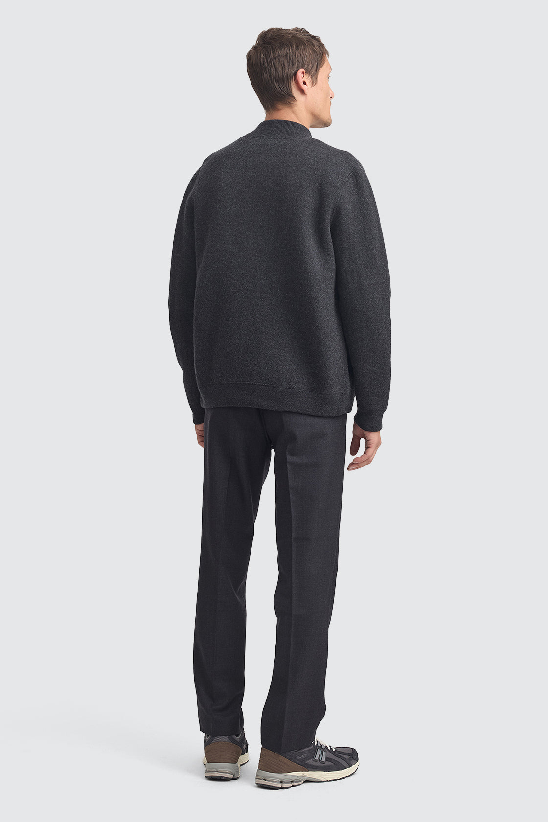 Toorallie Wool Bomber Jacket Charcoal
