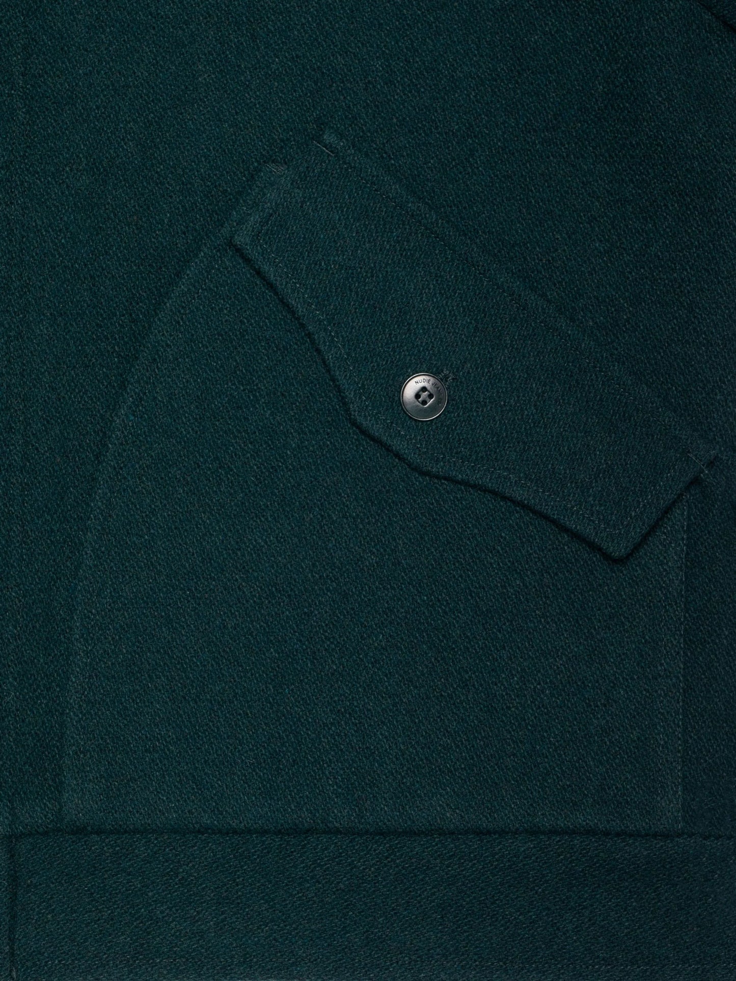 Nudie Jeans Blake Wool Jacket Racing Green