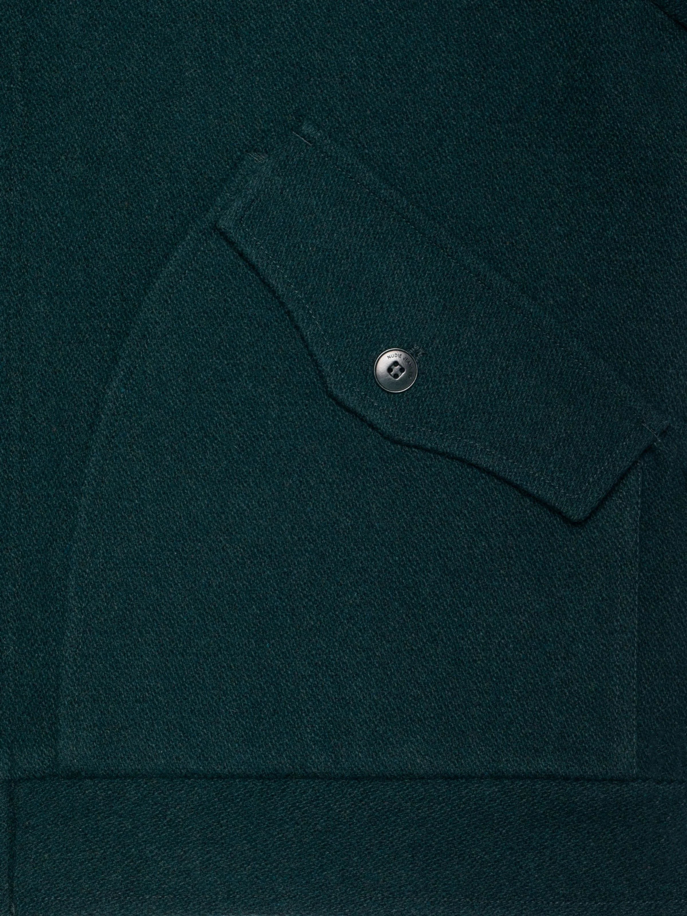 Nudie Jeans Blake Wool Jacket Racing Green