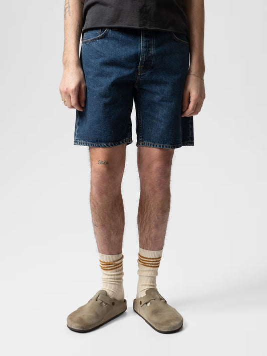 Nudie Jeans Seth Denim Shorts Morning Soul Dark
