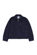 Nudie Jeans Blake Wool Zip Jacket Blueberry
