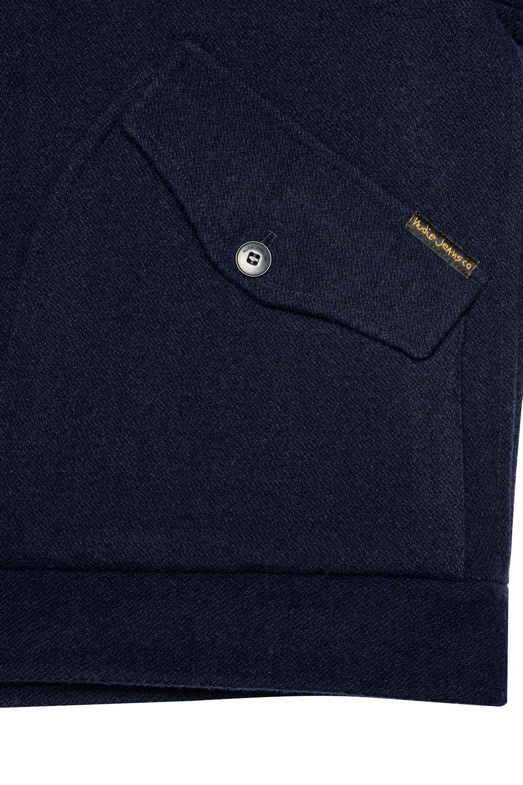 Nudie Jeans Blake Wool Zip Jacket Blueberry