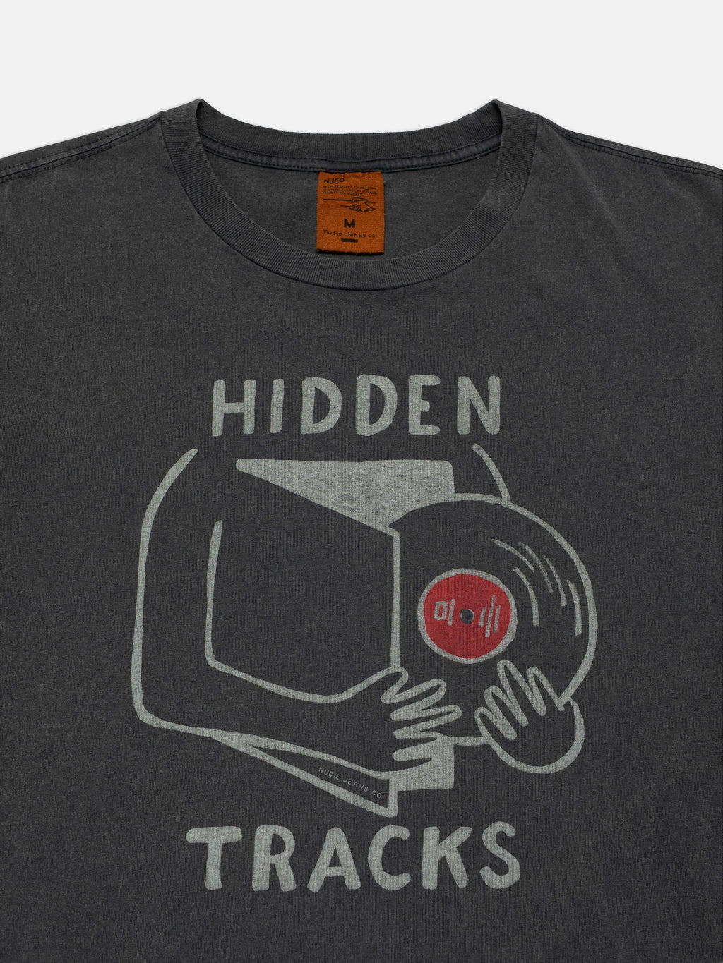 Nudie Jeans Roy Hidden Track Tee Antracite