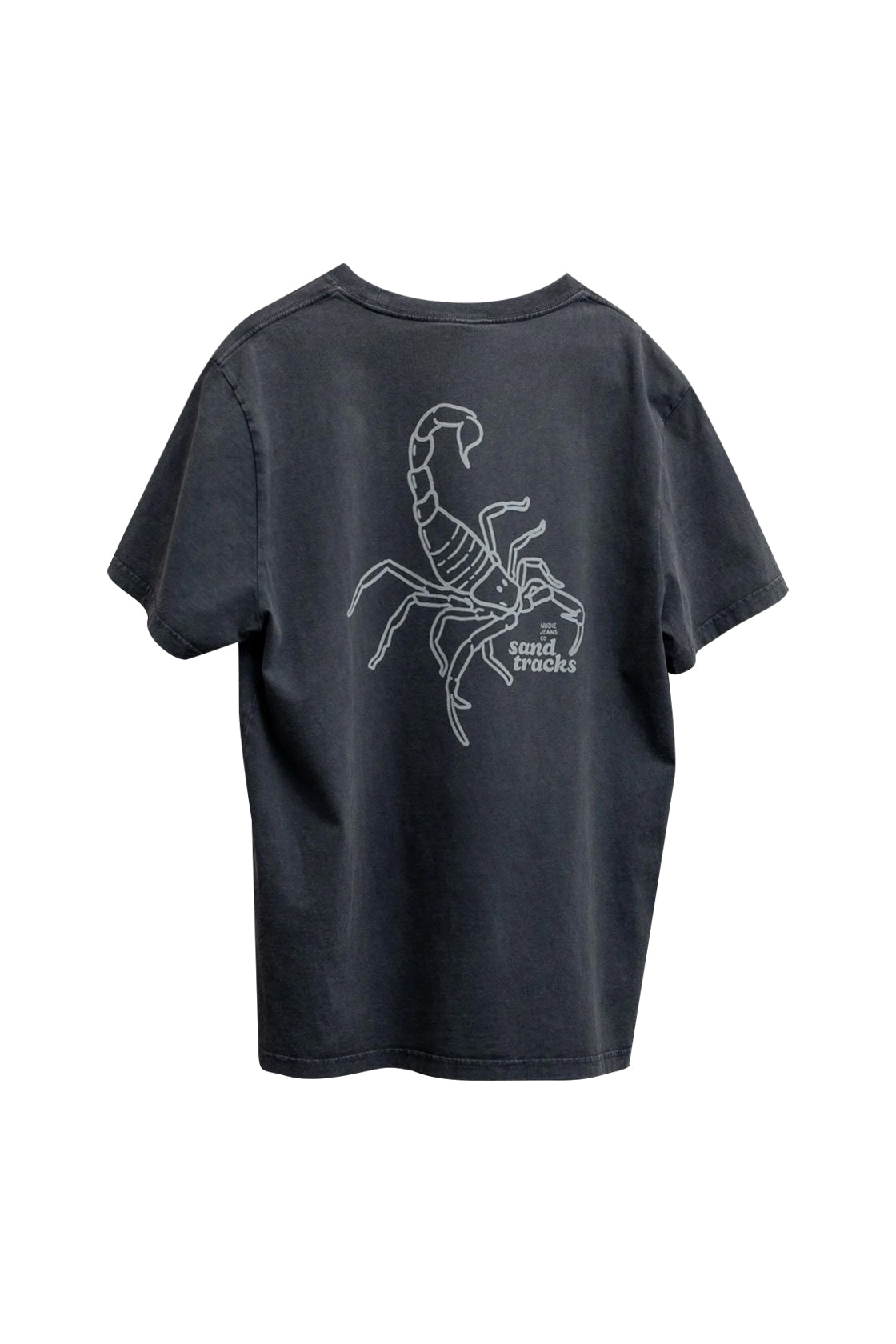 Nudie Jeans Roy Sand Tracks Tee Antracite