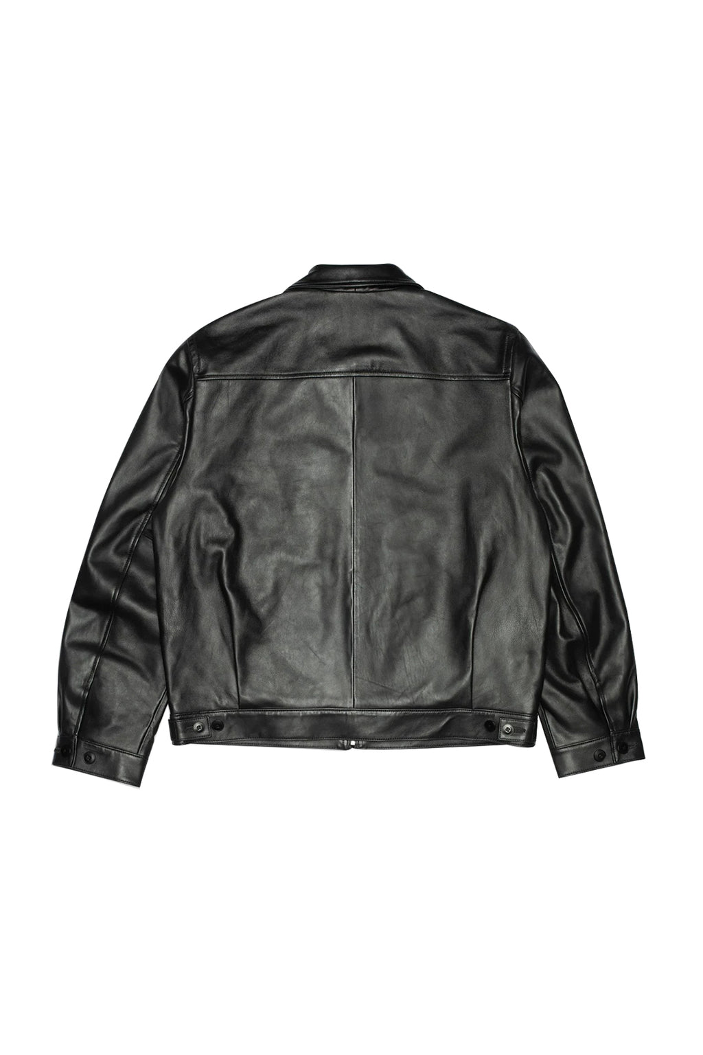 Nudie Jeans Blake Zip Leather Jacket Black