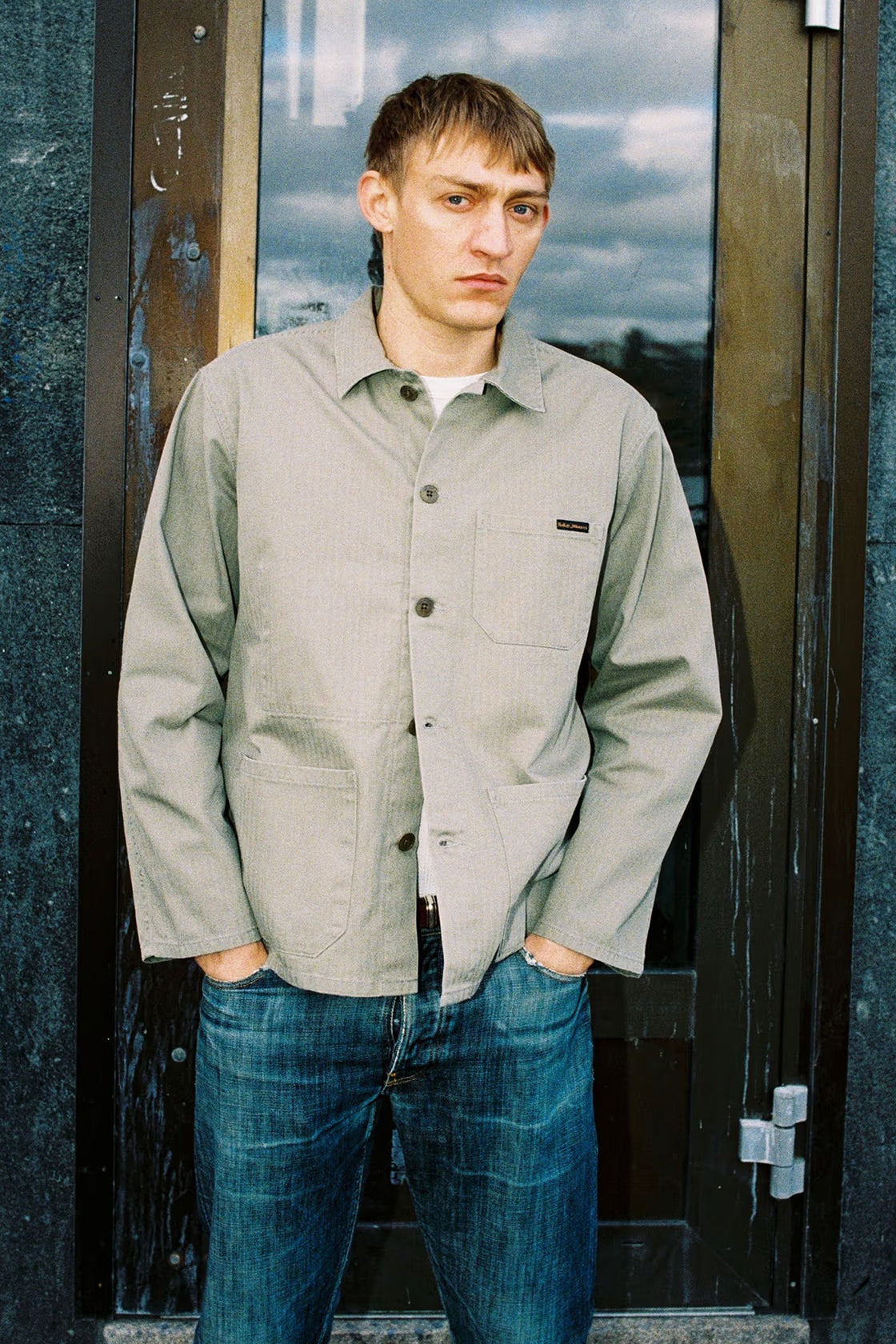 Nudie Jeans Buddy Chore Jacket Herringbone