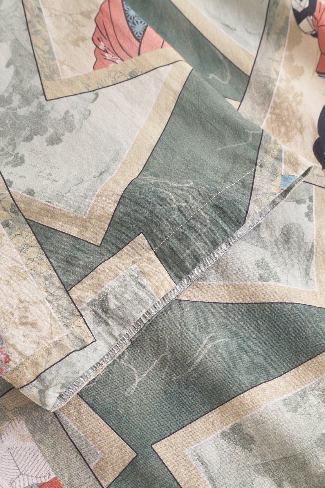 Colours & Sons SS Geisha Casual Shirt Green