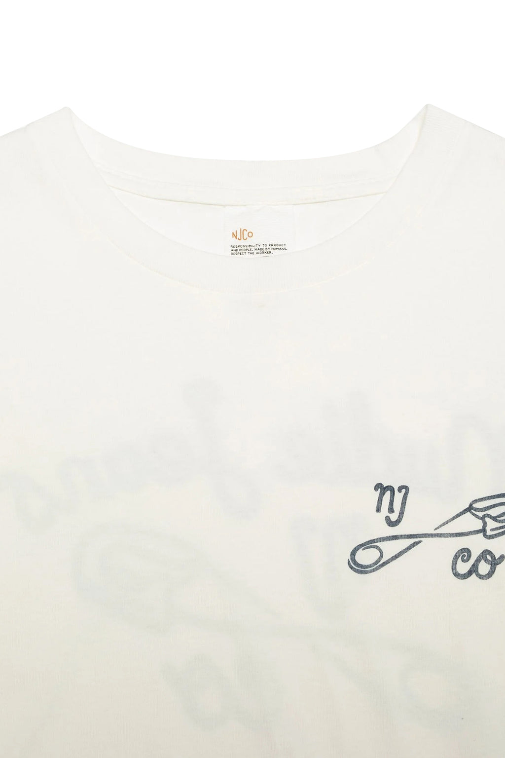 Nudie Jeans Roy T-Shirt NJCO Pin Chalk White