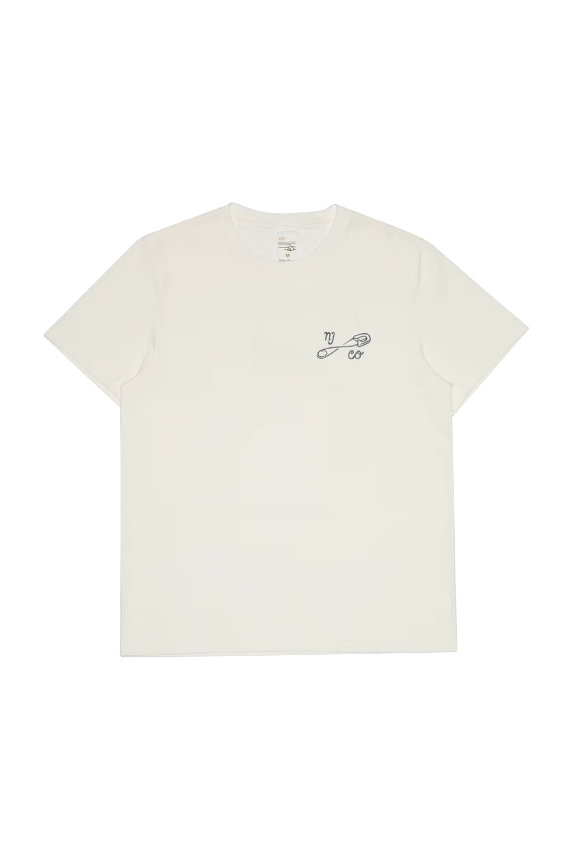 Nudie Jeans Roy T-Shirt NJCO Pin Chalk White