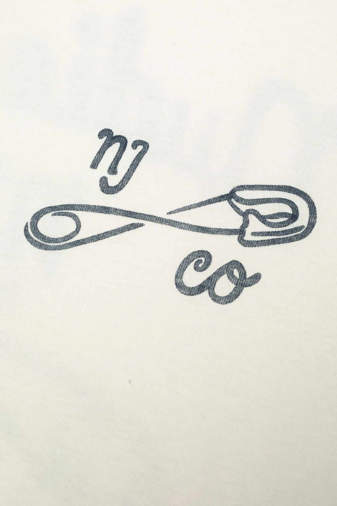 Nudie Jeans Roy T-Shirt NJCO Pin Chalk White